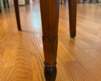 Vintage Walnut Extension Dining Table. Measures 42" W x 78" L x 30" H with 26" Clearance. Extends to 94" L with 16" Leaf. Photo 5 of 5.