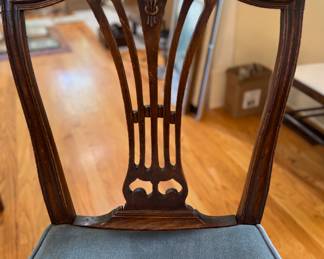 Set of 8 Hepplewhite Dining Chairs Circa 1775. Restored with Original Products Sourced From Harrods. Sourced From Betty Mason Classic Country Antiques. Set Includes 2 Arm & 6 Side Chairs. Photo 7 of 9.