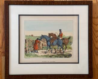 Antique English Equestrian Lithographs - 2 Available. Photo 1 of 4.