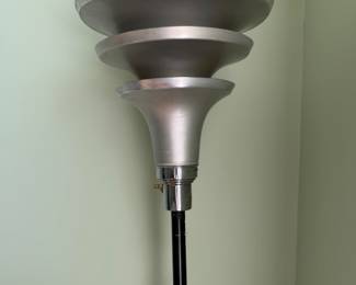 Pair of Art Deco / Machine Age Triple Cone Torchere's in the Style of Kem Weber.