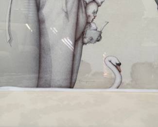 "Concerti Vivaldi," Michael Parkes Signed & Numbered Lithograph 32/270. Signed In Pencil. Photo 2 of 2.