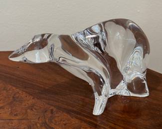 Baccarat Crystal Polar Bear. Photo 1 of 2.