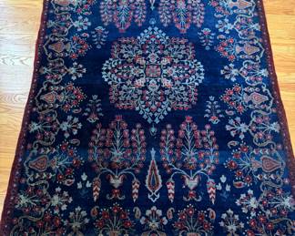 Early 20th Century Kirman Rug Art Deco Rug. Measures 4'3" x 6' 5". Photo 1 of 3.