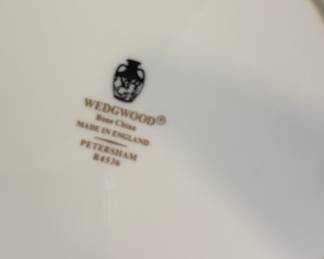 Wedgwood Bone China "Petersham" Pattern. Pieces Include: 5 Dinner Plates, 4 Salad Plates & 4 Bowls. Photo 3 of 3.