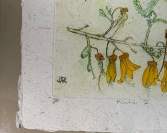 "Kowhai V," Signed & Numbered 94/100 By Artist, Jill Roche. Photo 3 of 4.