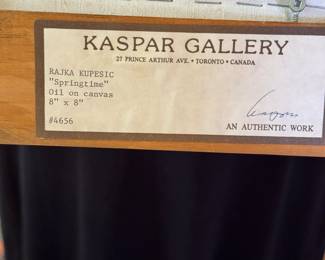 "Springtime," Oil on Canvas, Signed by Artist Rajka Kupesic. Photo 2 of 2.