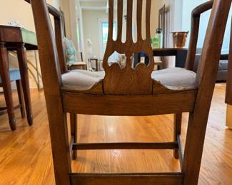 Set of 8 Hepplewhite Dining Chairs Circa 1775. Restored with Original Products Sourced From Harrods. Sourced From Betty Mason Classic Country Antiques. Set Includes 2 Arm & 6 Side Chairs. Photo 4 of 9.