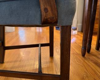 Set of 8 Hepplewhite Dining Chairs Circa 1775. Restored with Original Products Sourced From Harrods. Sourced From Betty Mason Classic Country Antiques. Set Includes 2 Arm & 6 Side Chairs. Photo 3 of 9.