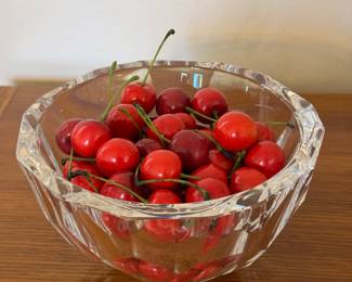 Crystal Bowl Full of Cherries!