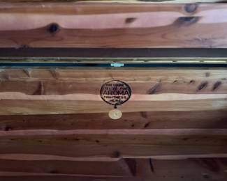 Lane Art Deco Style Cedar Chest. Measures 47" W x 19" D. Photo 4 of 4.