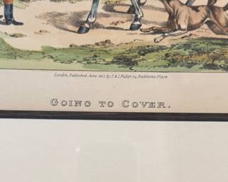 Antique English Equestrian Lithographs - 2 Available. Photo 2 of 4.