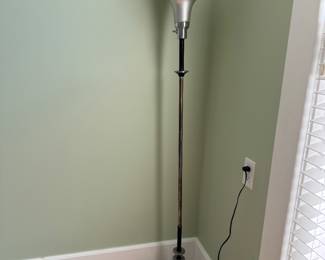 Pair of Art Deco / Machine Age Triple Cone Torchere's in the Style of Kem Weber. Photo 1 of 2.