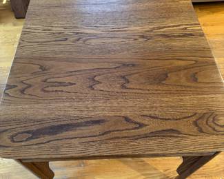 Mid 20th Century Oak Art Deco Breakfast Table and Chairs with One Oak Leaf. Measures 40" x 30" x 30" H. Comes with 7.5" Wide Leaf. Photo 2 of 4.