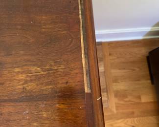 Art Deco / Biedermeier Style 4-Drawer Chest of Drawers. Measures 54" W x 24" D x 38" H. Photo 5 of 6.