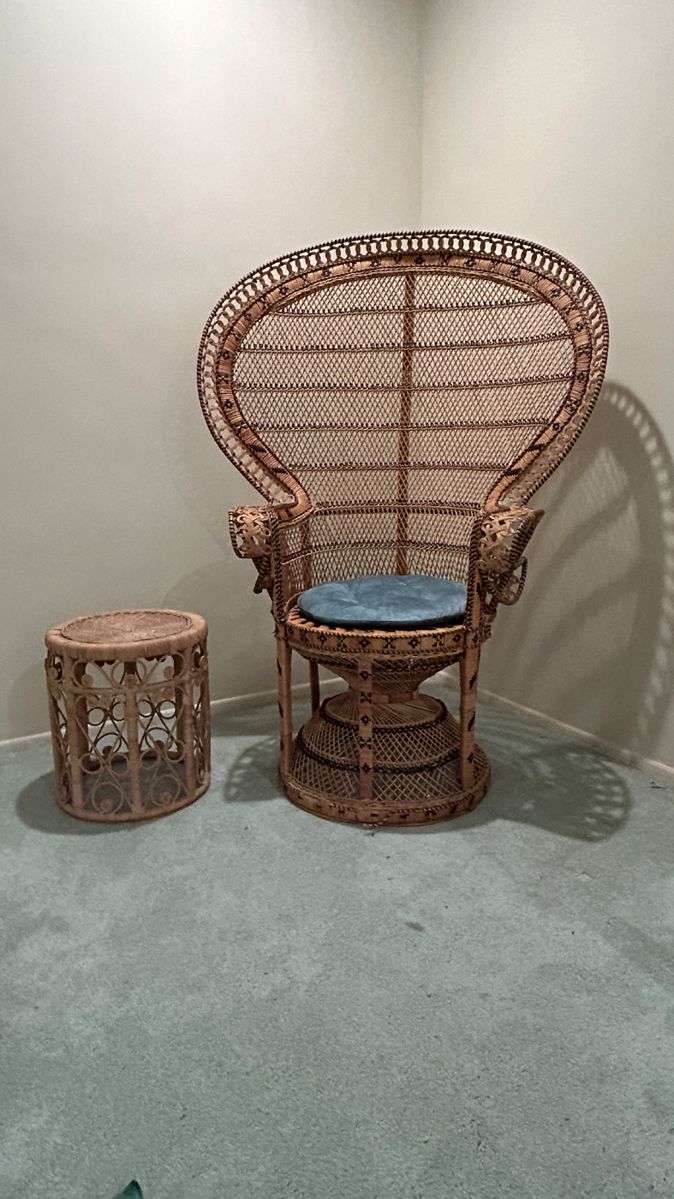 Vintage Peacock Chair