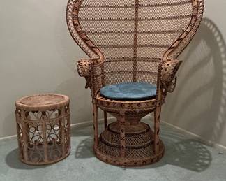 Vintage Peacock Chair