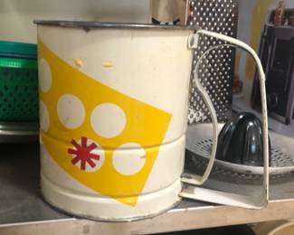 Vintage flour sifter