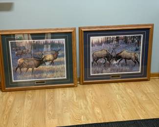 Cythia Fisher  oak frames    24" tall x 31" wide