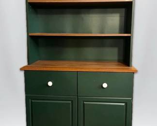 Dark Green Wooden Hutch