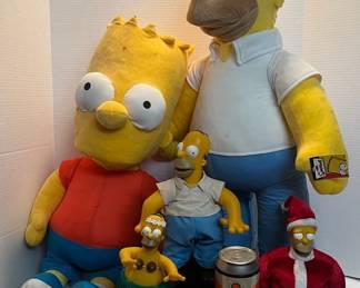 Simpsons Lot Stuffed Dolls, Trivia Game, Animatronics And More