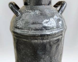 Black Metal Milk Tank