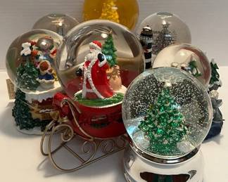 Christmas Themed Snow globes Some Play Music