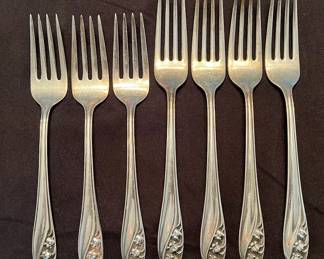 Gorham Sterling Silver Forks 4 Large And 3 Smaller