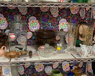 More glassware. Still unpacking boxes. 