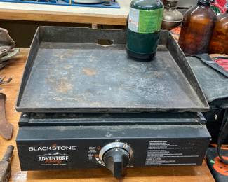 Blackstone Griddle. We do not use. Used possibly 4 times. Comes with gas canister. 