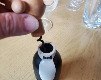 Cute Waiter Corkscrew Set