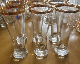 Vintage Pasabahce Circle Pilsner Glasses