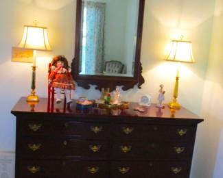 Craftique Double Dresser and Mirror...Seymore Mann Doll...