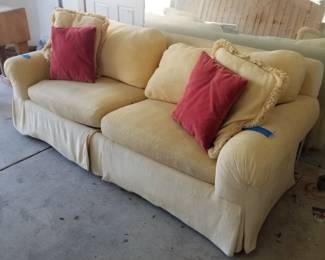 Cozy yellow couch