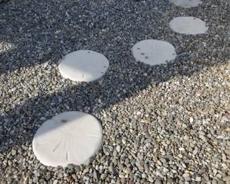 Sand dollar stepping stones - 4 available
