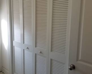 Louvered closet doors