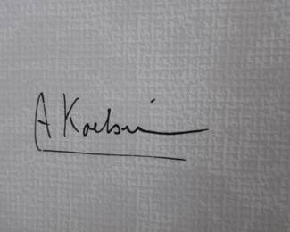 signature   on  picture