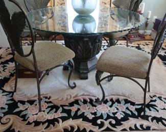 another  view  of  dinette  table  with  4  chairs