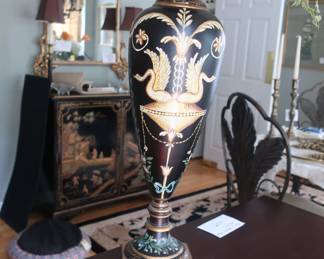 other  side  of  tall black  vase