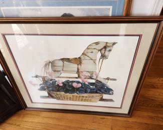 Framed Horse Print 
