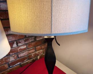 A Table Lamp and a Matching Floor Lamp