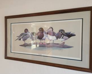 'The Surfers' - Framed Duck Print - signed and numbered by the artist May.
