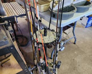 Neat Fishing Pole Holder 