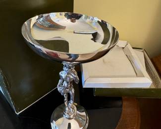 Rare Bacchus Christofle silver plated wedding cup