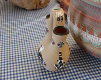 Sand art Native wedding vase