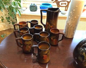 Owens Art Utopian pitcher & mugs set