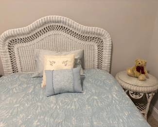 Wicker headboard