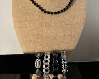 Vintage Black Silver