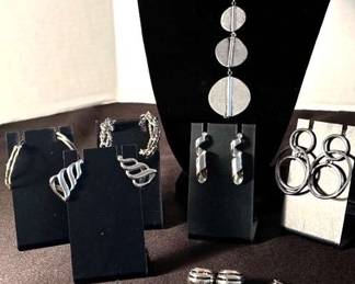 Silver Toned Mod Jewelry