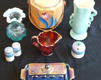 Vintage Decor Serving Pieces  Carnival Glass  Fenton