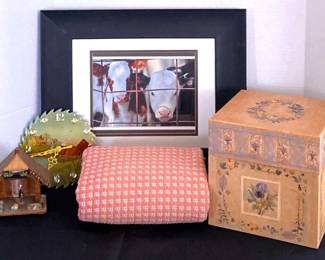 Country Style Decor Sawblade Clock Signed